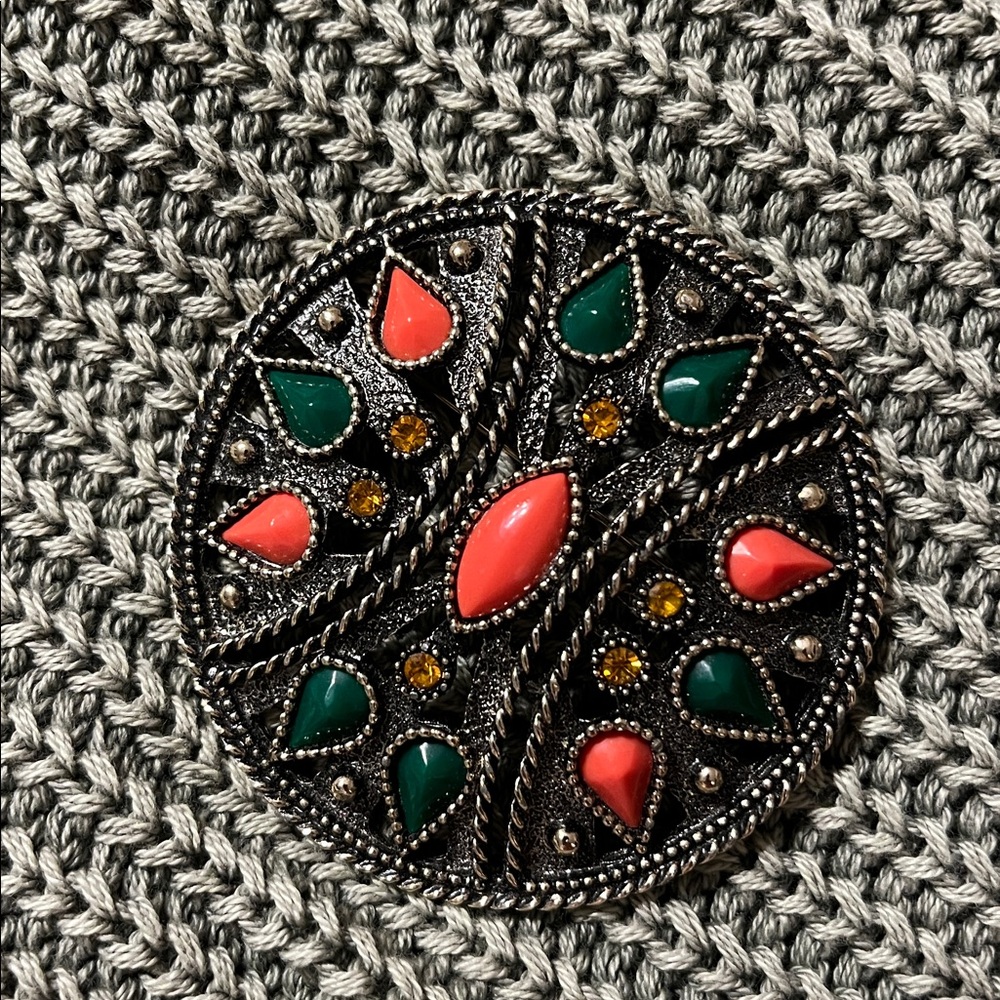Elegant Multicolor Brooch or pendant from Emmons